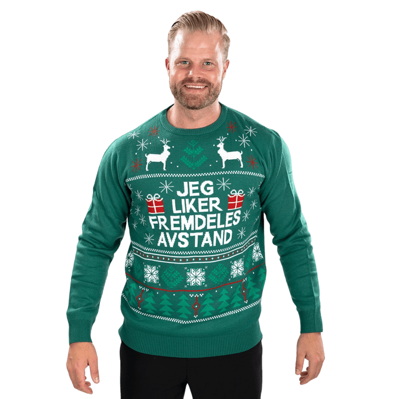 Julegenser, Unisex, Jeg Liker Avstand