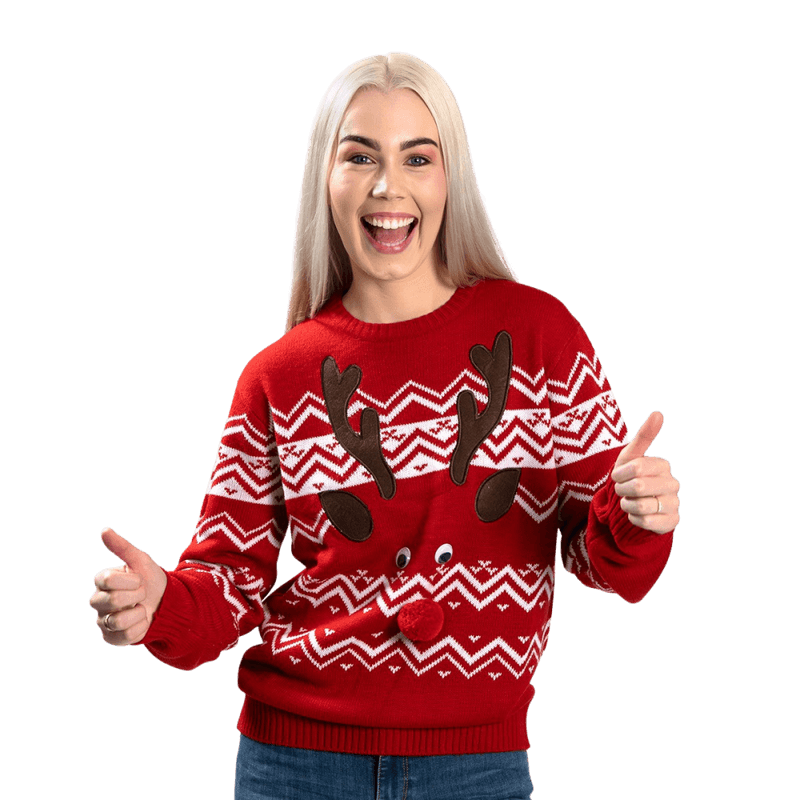 Julegenser, Unisex, Reinsdyr med nese