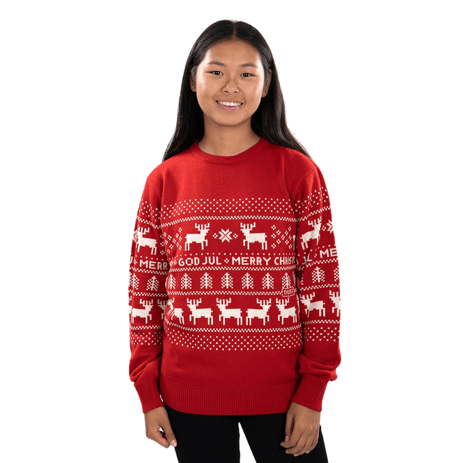 Hovedbilde Julegenser, Unisex, Julegenser Dust Rød